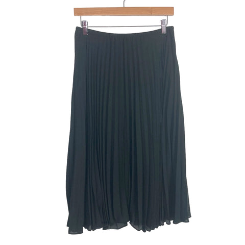 Cupcakes & Cashmere Black Pleated Elastic Waist Pull-On Skirt- Size 4