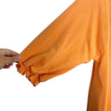 Free People Beach Orange Tie Back Smocked Dress- Size S