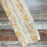 Minnow Citrus and Floral Print with Back Ribbon Bow Swimsuit- Size 3/4T (see notes, we have matching swimsuit)