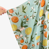 Sseko Fruit Print Sheer Button Front Kimono- One Size