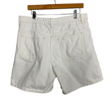 ZARA White Denim Shorts- Size 10 (see notes)