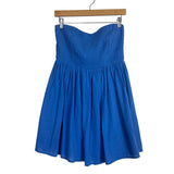 Day + Moon Blue Strapless Dress- Size S