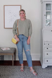 Madewell Distressed with Frayed Hem Perfect Vintage Jeans- Size 29 (Inseam 26”, sold out online)