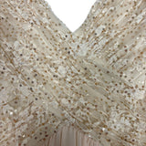 Melrose Cream Sequin Top Gown - Size 6 (See Notes)