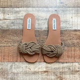 Steve Madden Bronze Rhinestone Slide Sandals- Size 7.5