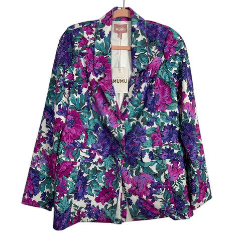 Show Me Your Mumu Magenta Blooms Blazer NWT - Size S (sold out online)