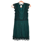 Lulu's Green Crochet Lace Dress- Size S