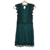 Lulu's Green Crochet Lace Dress- Size S