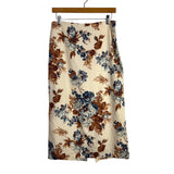 Abercrombie & Fitch Cream Printed Linen Blend Skirt- Size S (see notes, we have matching top)