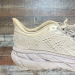 Hoka One One White Clifton Sneakers - Size 7 (See Notes)