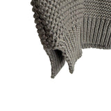 Blushing Heart Grey Chunky Knit Sweater- Size S/M