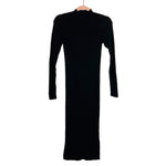 Dress Forum Los Angeles Black Ribbed Mock Neck Sweater Dress NWT- Size M