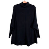 No Brand Black Turtleneck Dolman Sleeve Sweater- Size M
