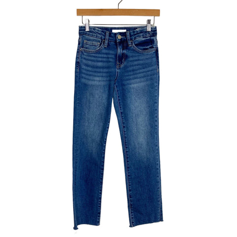 Vervet Los Angeles Medium Wash Raw Hem Jeans- Size 25 (Inseam 26”)