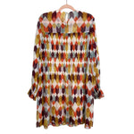 Roller Rabbit Sheer Geo Printed Dress with Liner- Size L