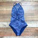 BECCA by Rebecca Virtue Blues and Purple One Piece- Size ~M (no size tag, fits like M)