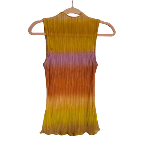 No Brand Ombre Mock Neck Tank Top - Size ~XS (No Size Tag, Fits Like An Extra Small)