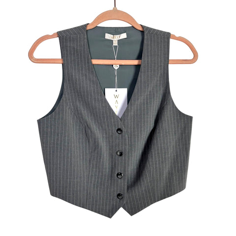 WAYF Gray Striped Vest NWT- Size XS