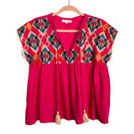 THML Pink Embroidered Top - Size S