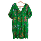 H&M Green Floral V-Neck Tie Back Dress NWT- Size XXL