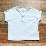 Next Baby Light Blue Button Tee- Size 6-9M