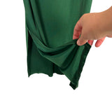 No Brand (Sweatyrocks) Hunter Green Draped Front Slip Dress - Size XS (Sold Out Online)