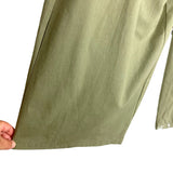 No Brand Sage with Front Cut Out and Tie and Smocked Back Jumpsuit- Size S