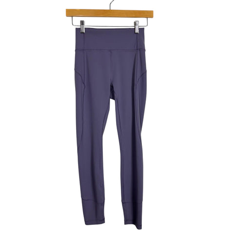 Lululemon Frosted Mulberry Exposed Seams Leggings - Size 4 (Inseam 25”)