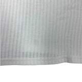 Topshop White Ribbed Sheer Cropped Top- Size 4 (see notes)