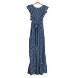 Shein Blue Polka Dot Jumpsuit - Size L