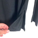 LOFT Black Long Sleeve Tunic Sweater Top- Size L