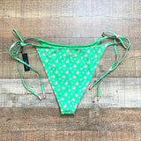 Lounge Green Floral Side Tie Bikini Bottoms NWT- Size XL (we have matching top)