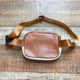No Brand Cream/Camel Faux Leather Fannypack Sling Bag