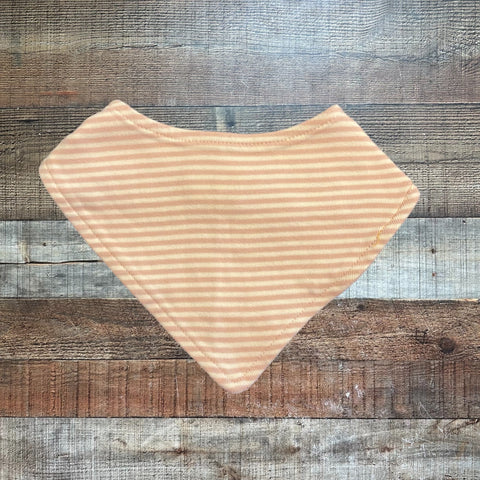 Hanna Andersson Dusty Rose/White Stripes Bandana Bib