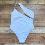 Pretty Little Thing White Cutout Padded One Piece- Size US 12 (see notes)