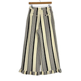 Sugarlips Cream/Black Striped Ruffle Pants- Size S (Inseam 28”, we have matching top)