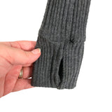 Michael Lauren Charcoal Gray Ribbed Top- Size S