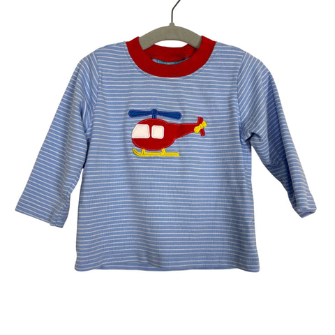 Claire & Charlie Striped Helicopter Top - Size 12M