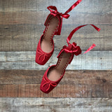 Steve Madden Red Larina Ballet Heel- Size 8