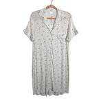 Staykation White Floral Ribbed Sleepshirt NWT- Size M (we have matching robe)