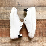 Steve Madden White Leather Sneakers- Size 7.5 (see notes)
