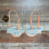 Zaful Baby Blue/Peach Bikini Set NWT - Size S/US 4