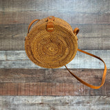 Street Level Round Rattan Handbag (see notes)