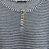 Brandy Melville Navy and White Striped Long Sleeve Top- One Size Fits All (see notes)