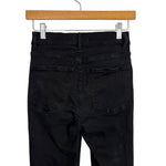 DL1961 Black Raw Hem High Rise Instasculpt Crop Bridget Boot Jeans- Size 25 (see notes, Inseam 25.5”)