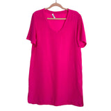 Equipment Hot Pink 100% Silk Dress- Size L (see notes)