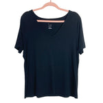 A New Day Black V-Neck Tee- Size XL