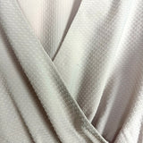 Express Light Mocha Swiss Dot with Asymmetrical Split Bell Sleeves Surplice Top- Size S (see notes)