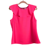 Sail to Sable Bright Pink Ruffle Collar Top NWT- Size XL