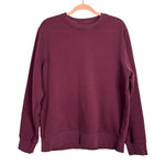 Amazon Essentials Burgundy Crewneck Sweatshirt - Size L